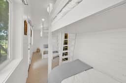 Lake Front Retreat Cabin King Suite Bunk Loft View