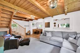 Lake Front Retreat Cabin King Suite Bunk Loft View