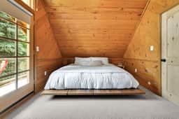 Lake Front Retreat Cabin King Suite Bunk Loft View